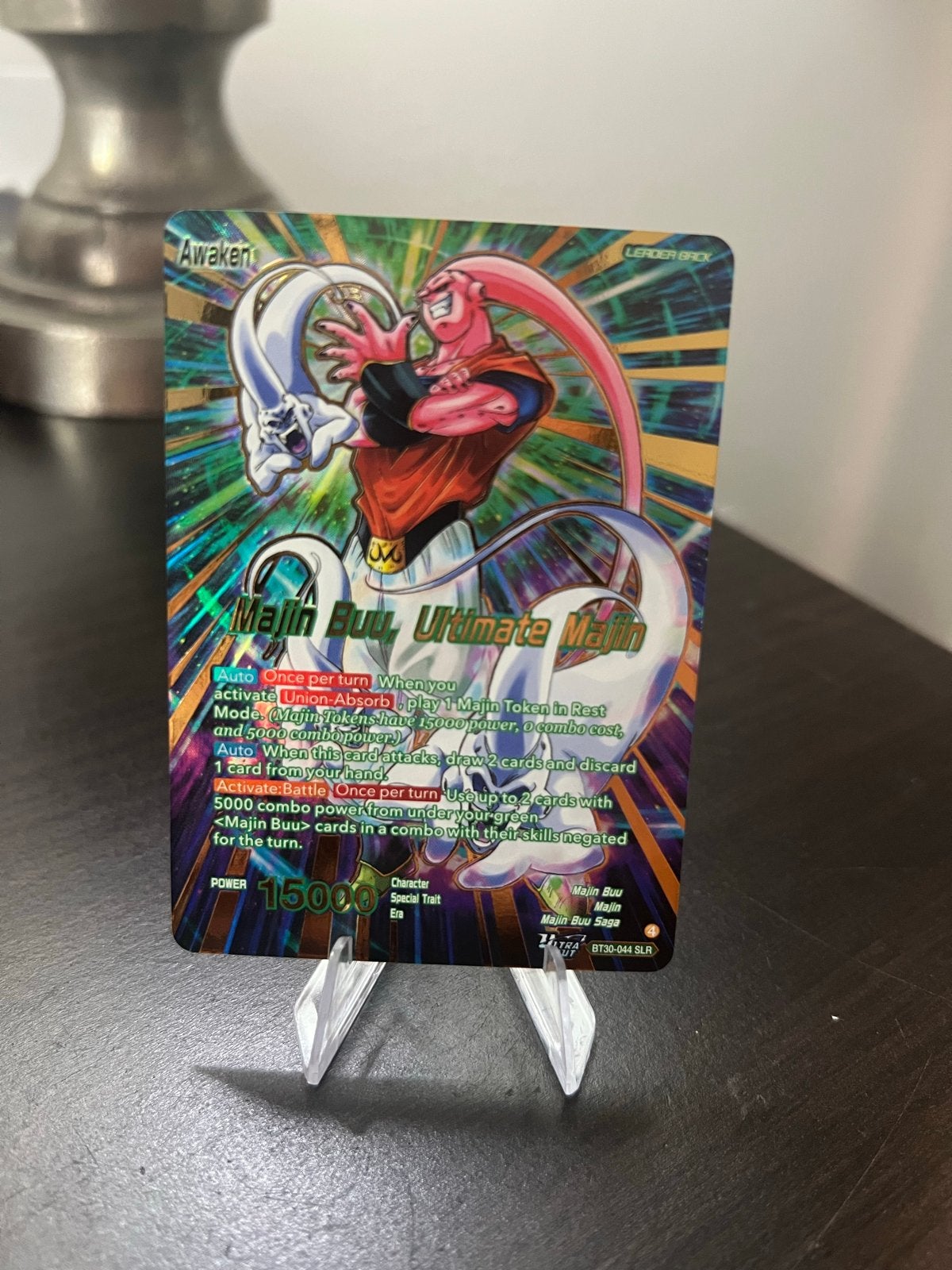 Dragon Ball Super Card Game - Majin Buu, Ultimate Majin, Ophalen of Verzenden, Zo goed als nieuw, Losse kaart, Foil