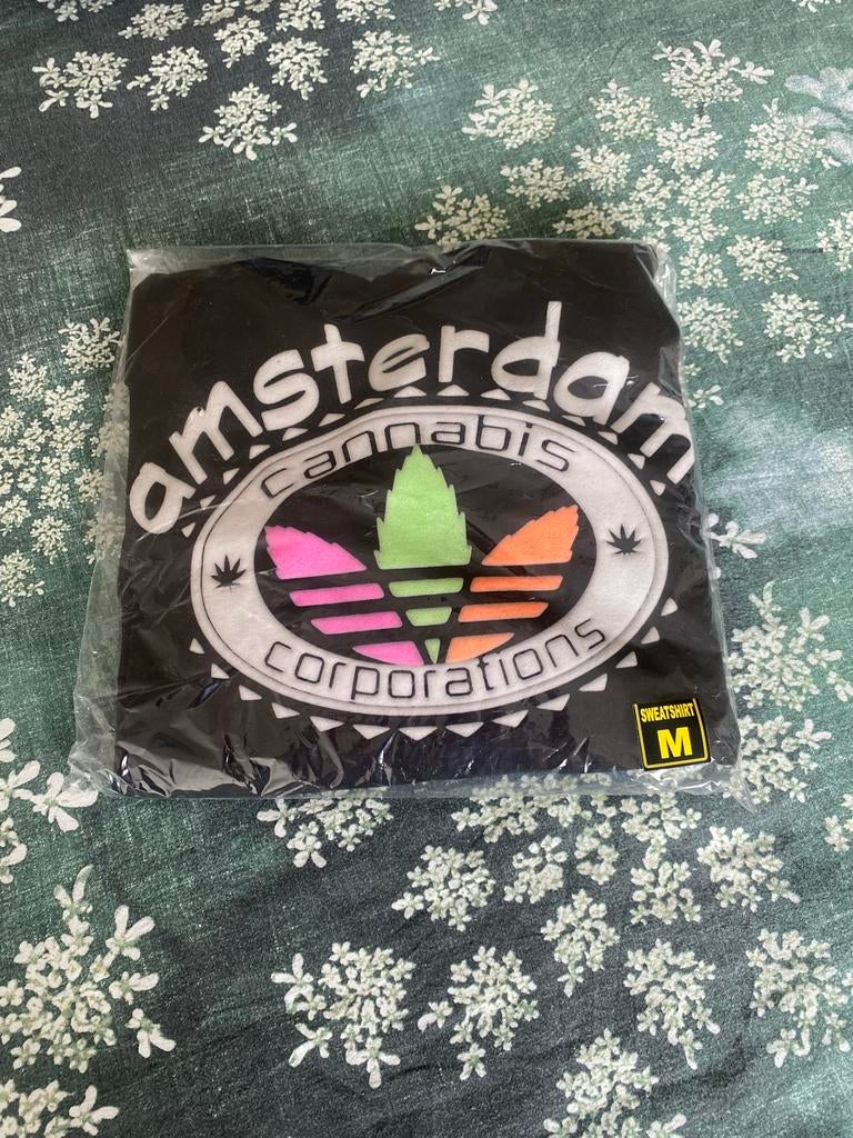 Zwarte Amsterdam Holland hoodie, Ophalen, Nieuw, Maat 48/50 (M), Zwart