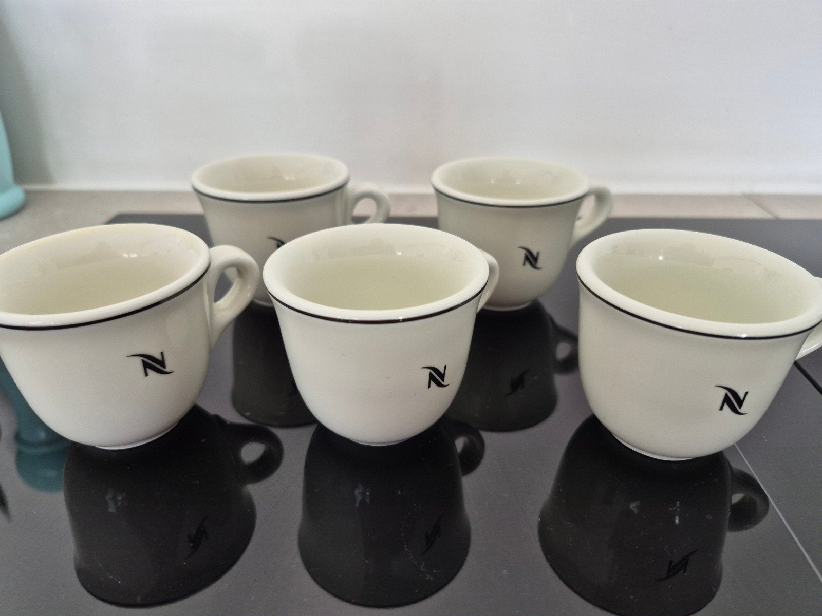 Nespresso espresso koffie kopje 5x als nieuw, Huis en Inrichting, Keuken | Potten en Pannen, Ophalen of Verzenden, Zo goed als nieuw