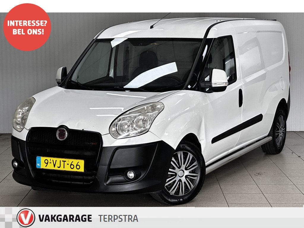 Fiat Doblò Cargo 1.3 MultiJet SX Maxi MARGE/ Zij-Schuifdeur, Voorwielaandrijving, Euro 5, Gebruikt, Zwart