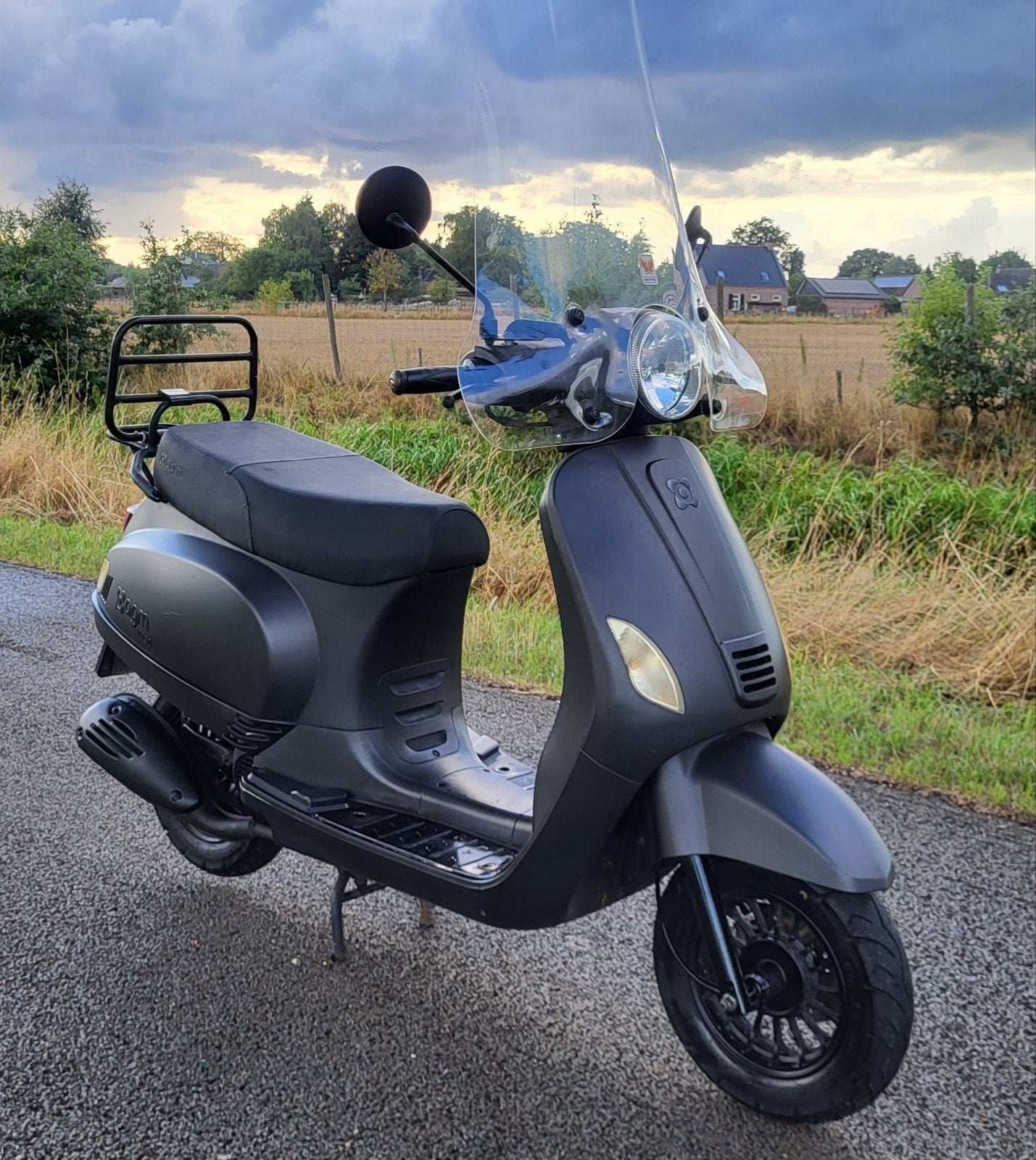 AGM VX50 Blauw Kenteken | Snorfiets | Vespa Look | 2017, Gebruikt, Benzine, Ophalen, Overige merken