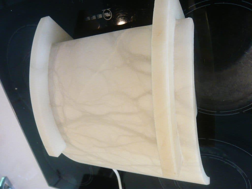 wandlamp Art-Deco alabastros, Met schakelaar, Natuurlijk materiaal, E14 (klein), Ophalen of Verzenden