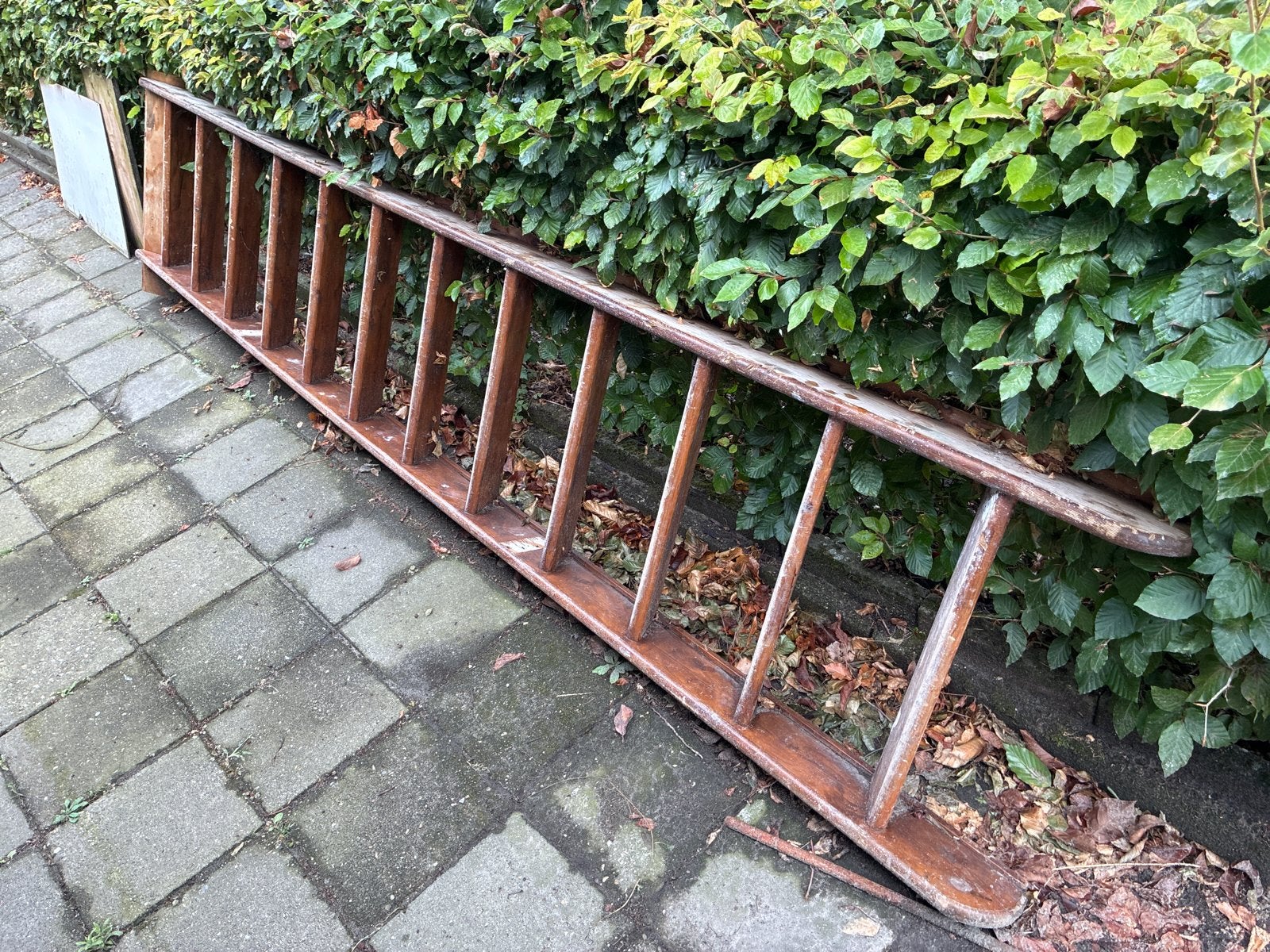 Robuuste houten trap/ladder, Ophalen, Gebruikt, Ladder, 2 tot 4 meter