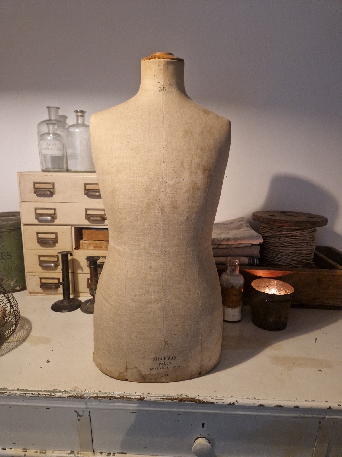 Antieke Stockman Parijs Paspop - Vintage Decoratie, Ophalen
