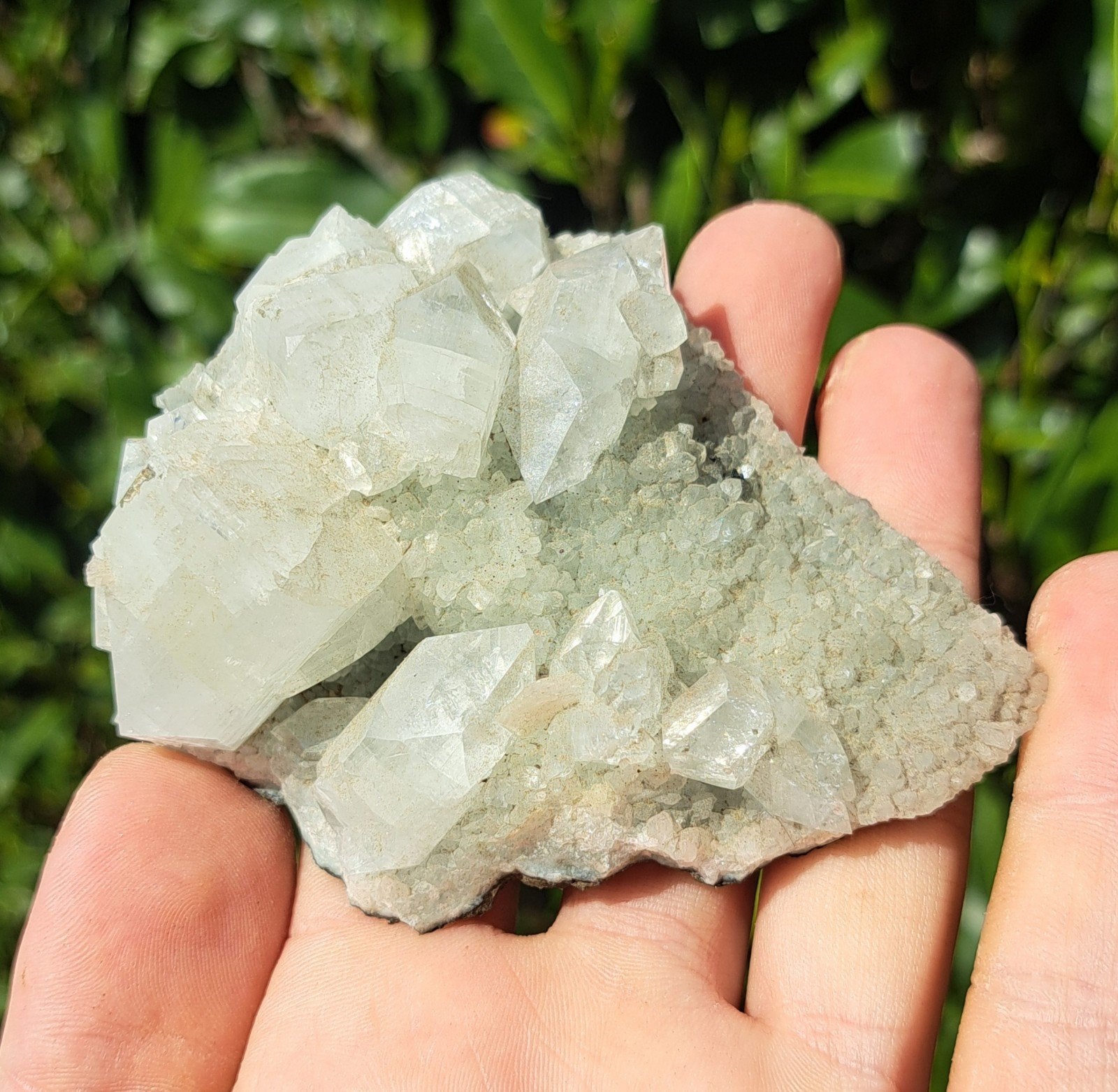 Apofyliet cluster heldere kristallen edelsteen mineralen, Ophalen of Verzenden