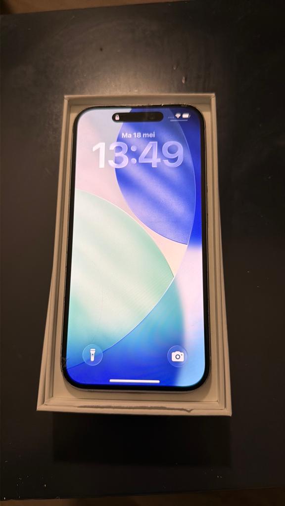 Iphone 15 128GB gebruikt, Ophalen, 128 GB, IPhone 15, Blauw