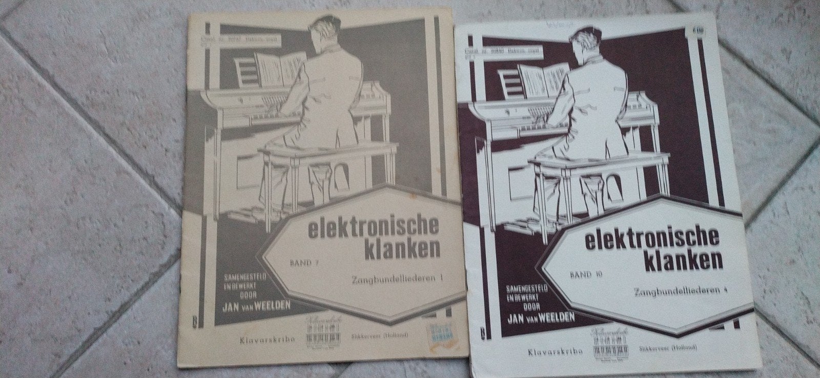 Bladmuziek klavarskribo elektr. klanken 1 en 4 zangbundellie, Orgel, Gebruikt, Overige soorten, Ophalen of Verzenden