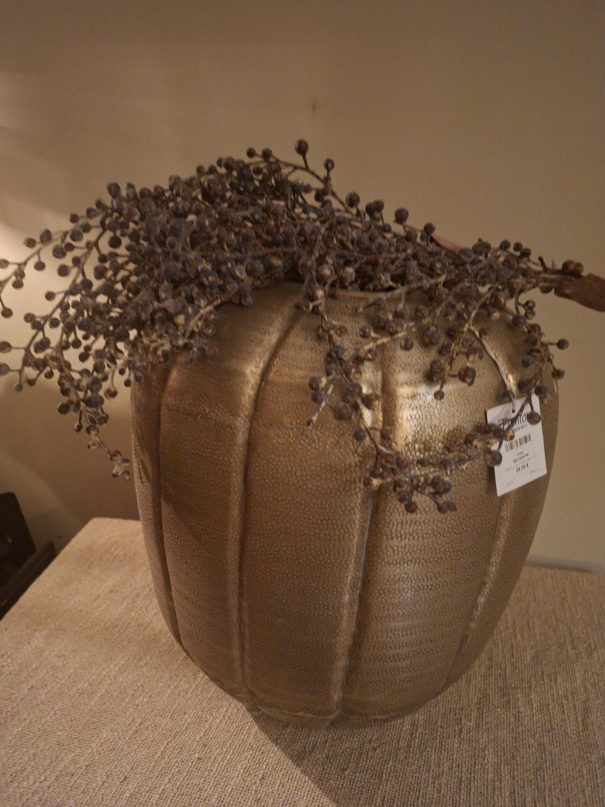 Grote goudkleurige pot - Nieuw!, Ophalen of Verzenden, Nieuw, Goud
