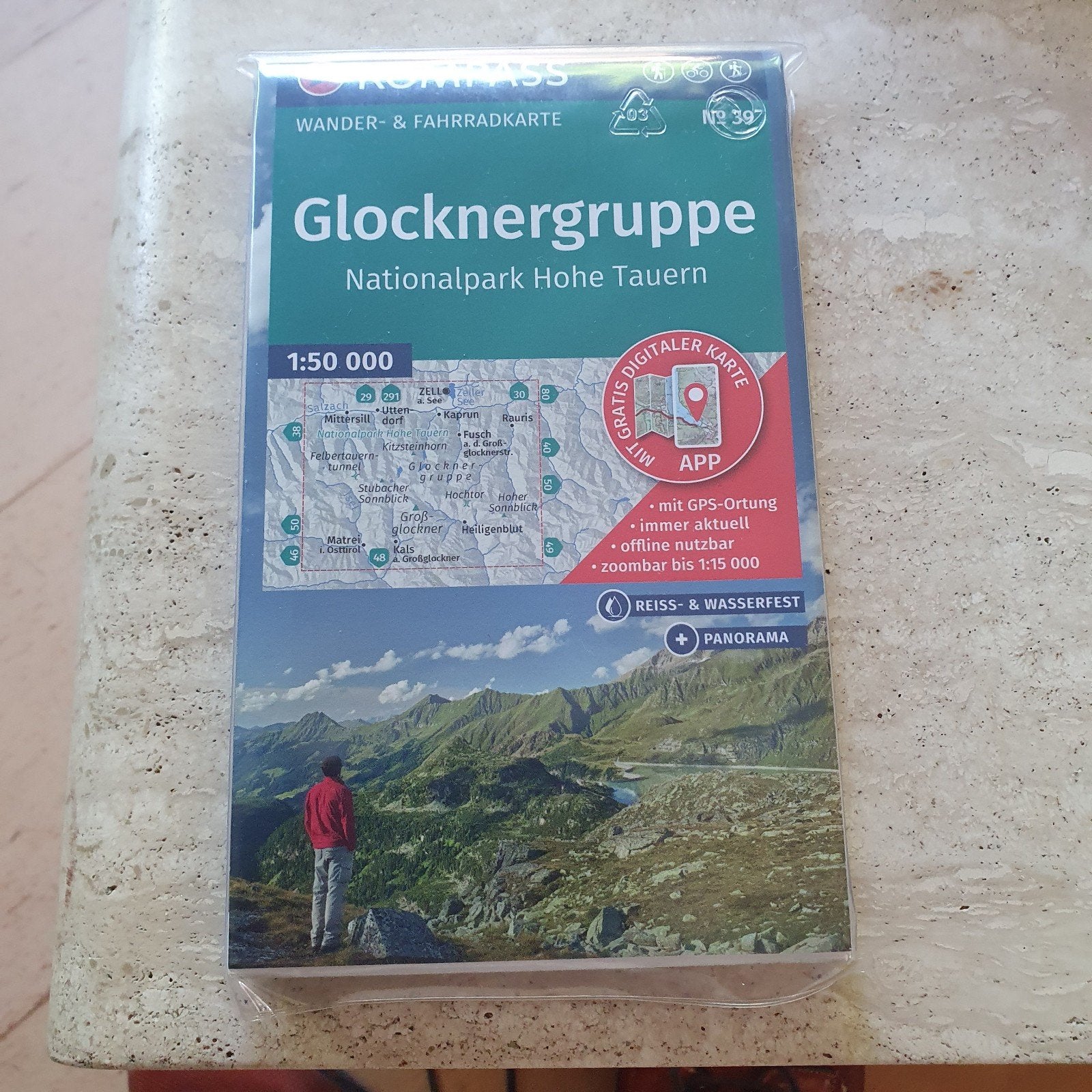 Wandel- & Fietskaart Glocknergruppe Nationalpark Hohe Tauern, Boeken, Reisgidsen, Overige merken, Fiets- of Wandelgids, Europa