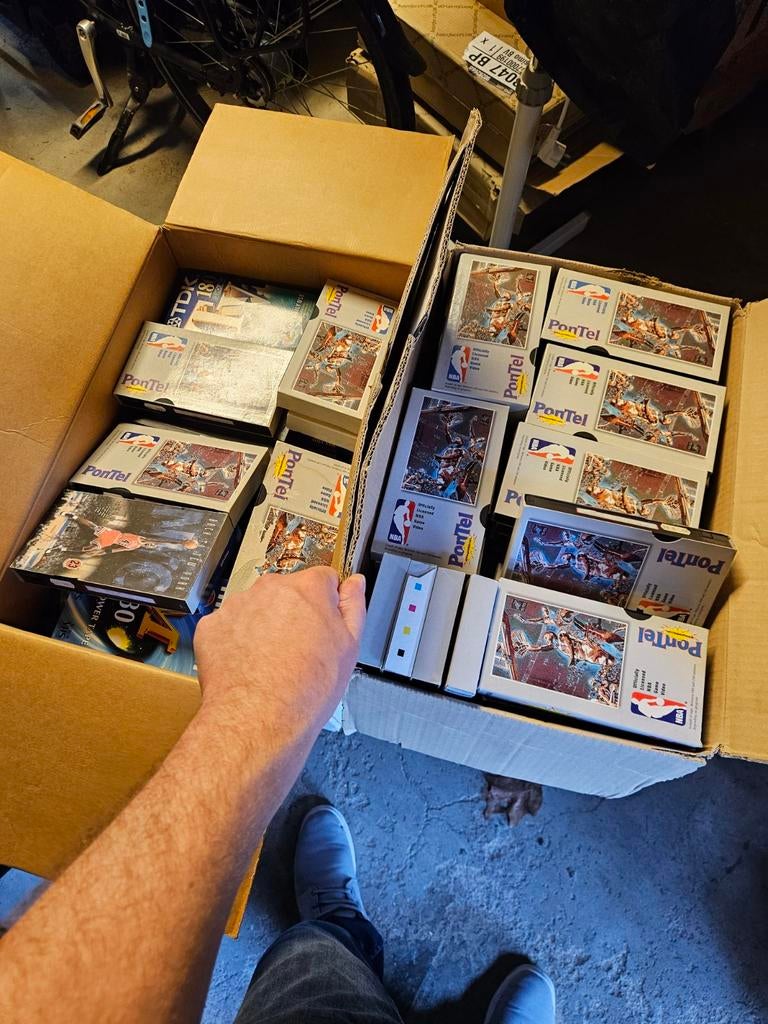 150+ NBA VHS 1986-2004 Michael Jordan, Kobe, LeBron rookie, Ophalen, Gebruikt, Overige sporten, Overige typen
