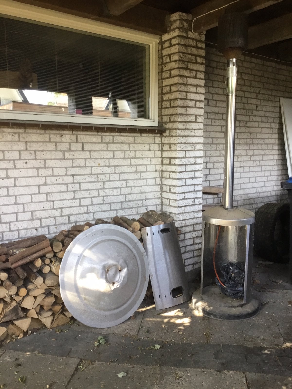 Terras verwarmer, Tuin en Terras, Ophalen, Zo goed als nieuw