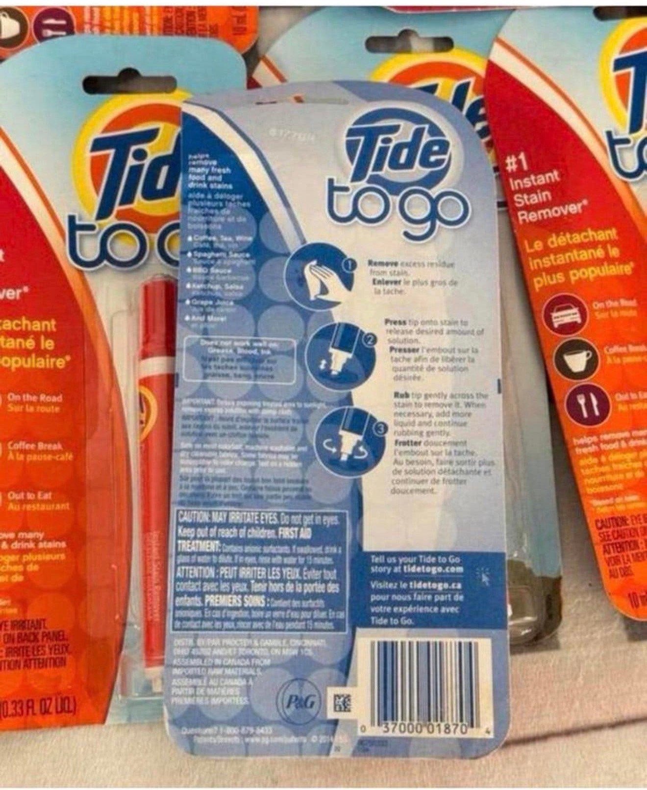 7X Tide to Go Instant Vlekverwijderaar vlek-verwijderaar pen, L, Nieuw, L, L