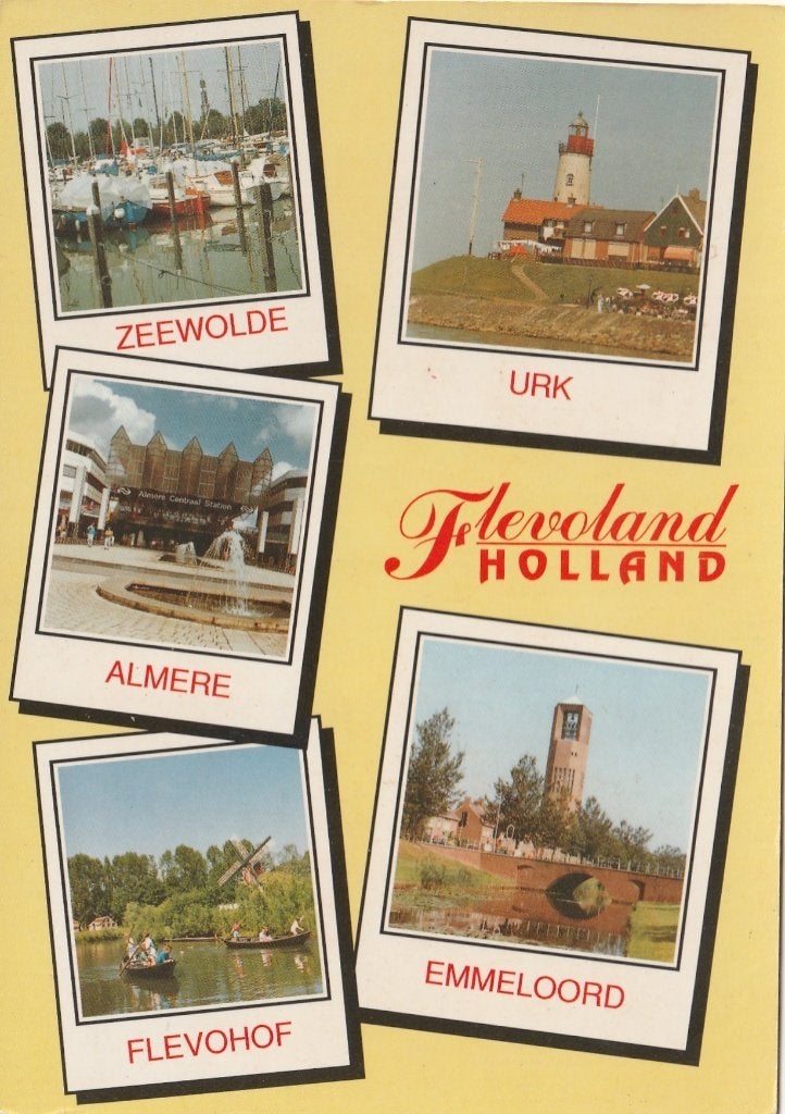 FLEVOLAND Zeewolde Almere Urk Emmeloord Flevohof, Verzenden, 1980 tot heden, Ongelopen, Flevoland