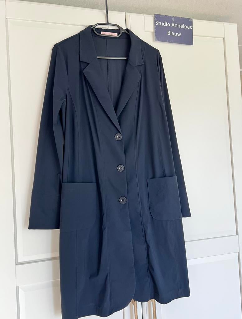 Studio anneloes sky high blazer XXL donkerblauw travelstof, Maat 46/48 (XL) of groter, Ophalen of Verzenden, Zo goed als nieuw