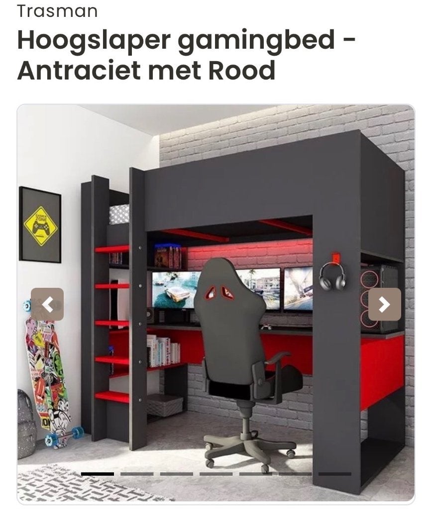 Kinderkamer, Ophalen, 85 tot 100 cm, Zo goed als nieuw, Hoogslaper of Stapelbed