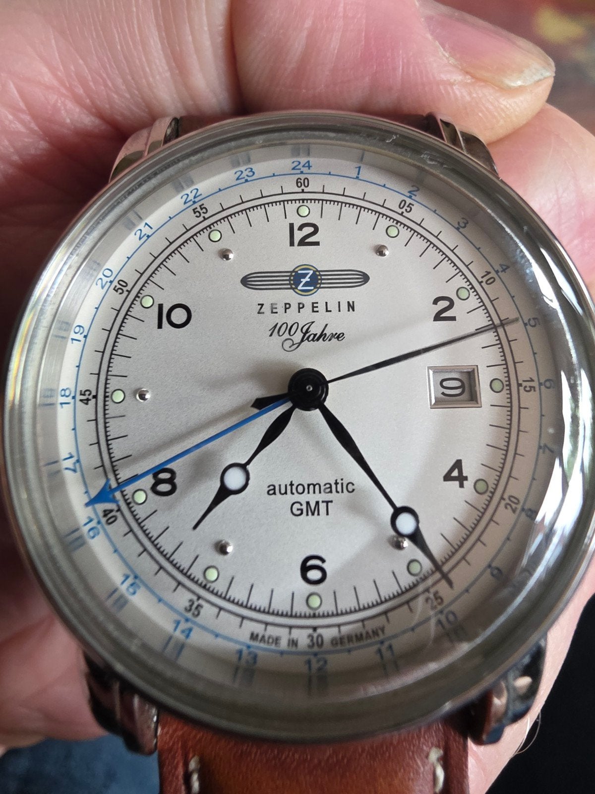 heren horloge merk  zeppelin automatich, Ophalen of Verzenden, Staal, Overige merken