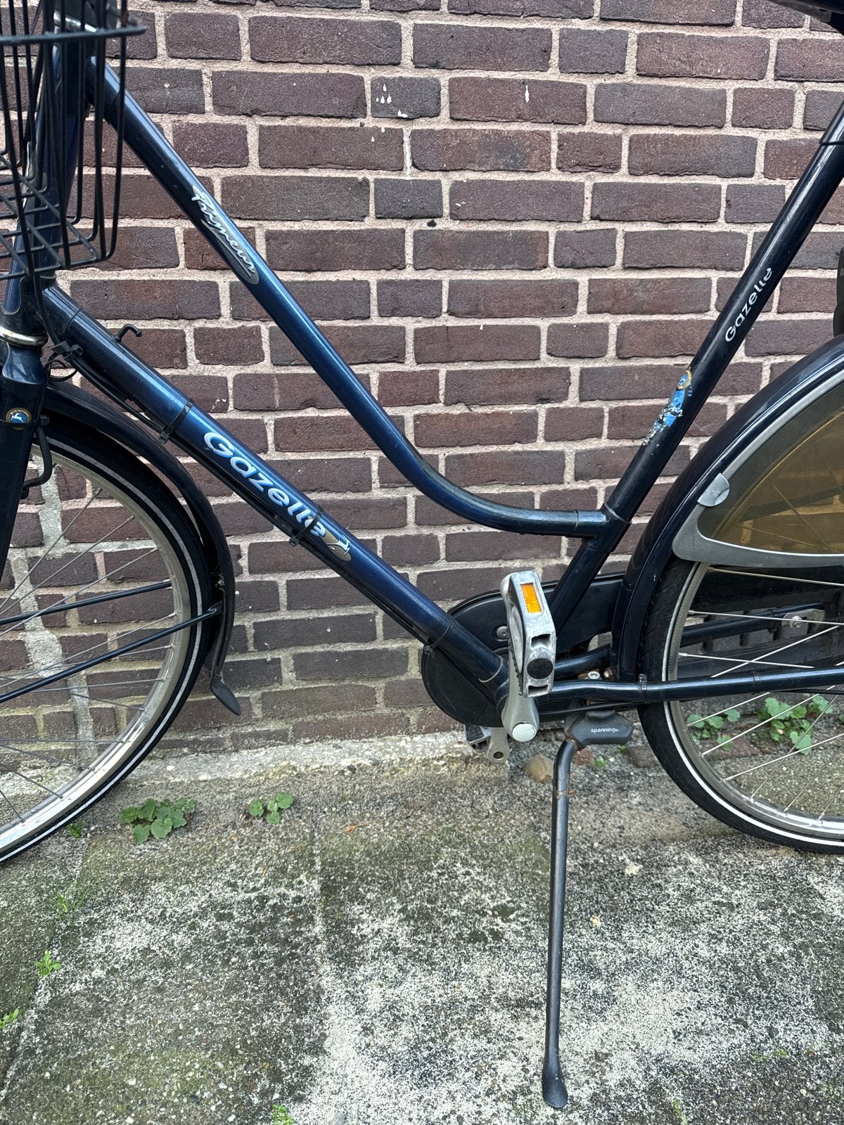 Gazelle stadsfiets met mand - Goede staat, Ophalen, Velgrem, Versnellingen, Gazelle