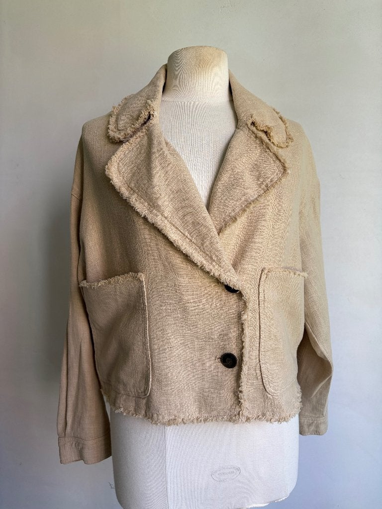 zara jasje beige maat XS, Verzenden, Zo goed als nieuw, Jasje, Maat 34 (XS) of kleiner