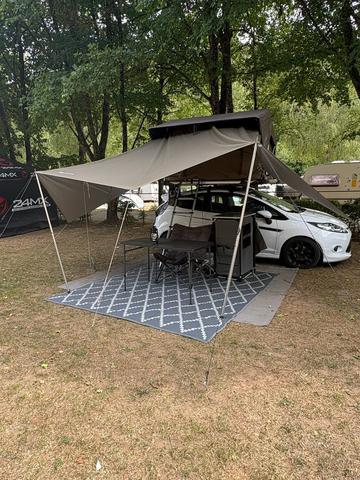 Nette en complete daktent Sheepie Jimba Jimba medium, Caravans en Kamperen, Tenten, Ophalen, Zo goed als nieuw, Tot en met 2