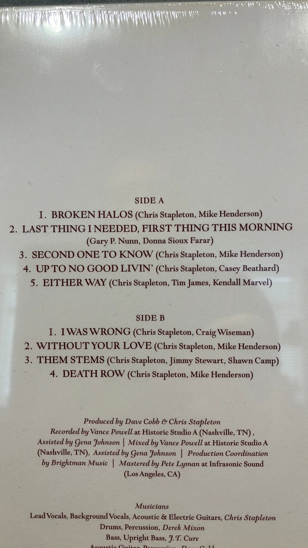 Chris Stapleton - From A Room volume 1, Geseald, Ophalen of Verzenden, 12 inch, Nieuw in verpakking