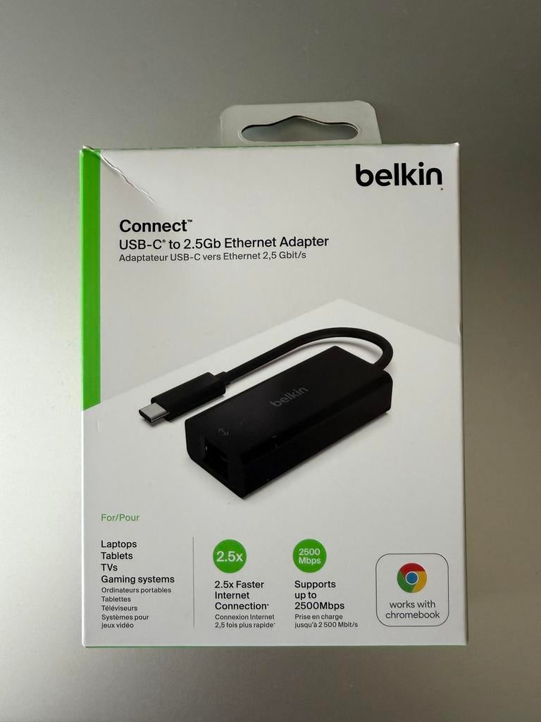 Belkin USB-C to 2.5Gb Ethernet Adapter, Ophalen of Verzenden, Nieuw