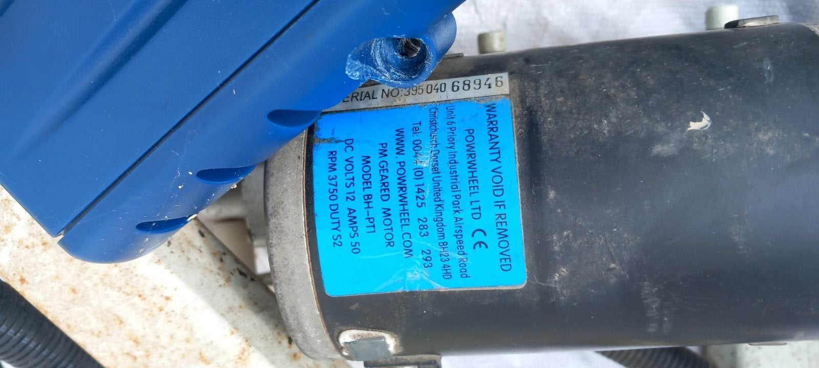 Powrwheel mover onderdelen - rechter motor defect, Caravans en Kamperen, Caravan accessoires, Gebruikt, Ophalen of Verzenden