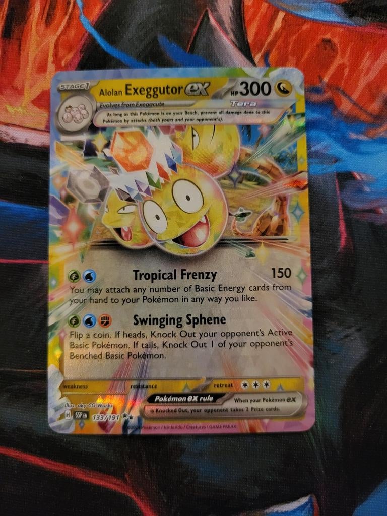Alolan Exeggutor EX - Surging Sparks #133/191, Ophalen of Verzenden, Zo goed als nieuw