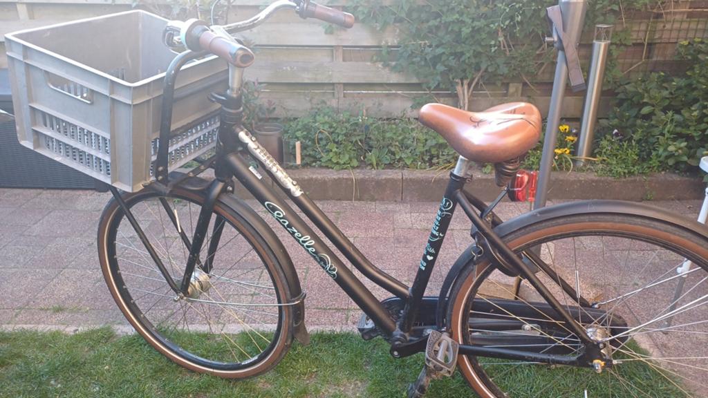 Gazelle Miss Grace Damesfiets met Mand - Gebruikt, Ophalen, Gebruikt, Velgrem, Versnellingen