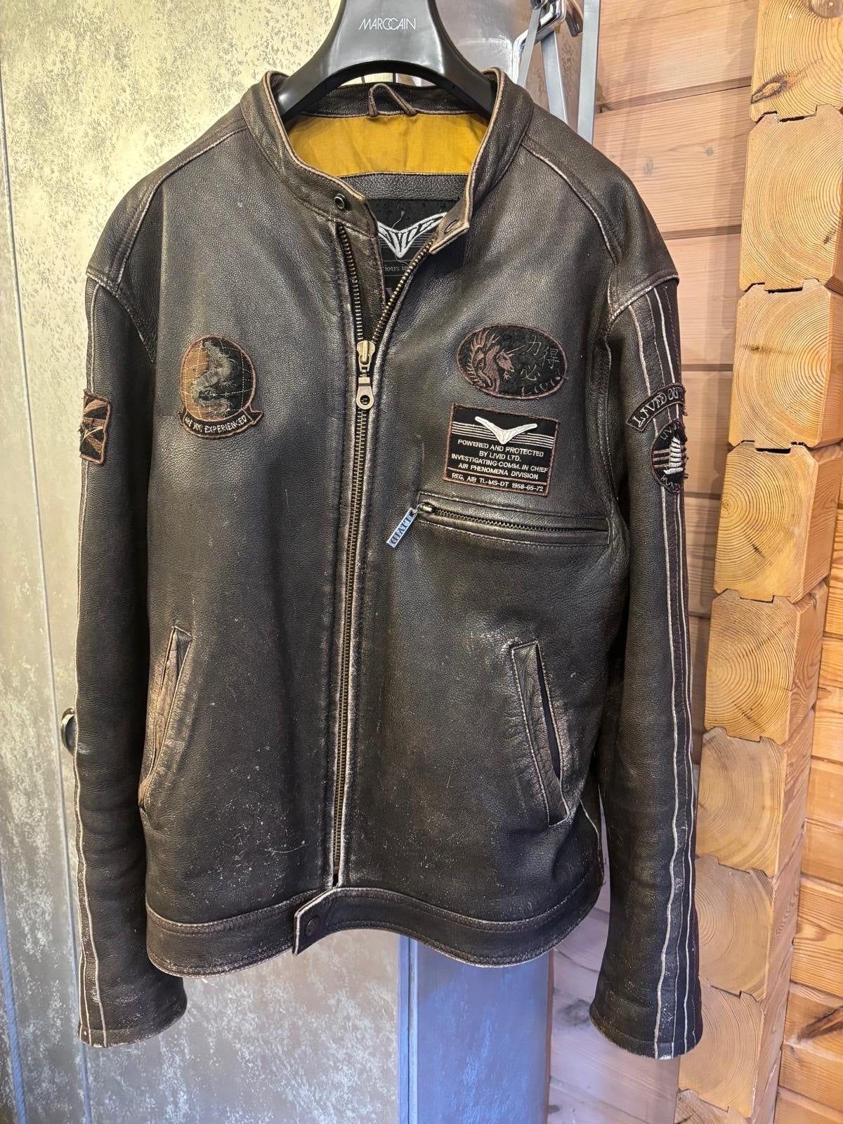 Vintage Livid Pilotenjas - Leer - Maat XXXL, Ophalen of Verzenden, Gedragen, Overige maten, Bruin
