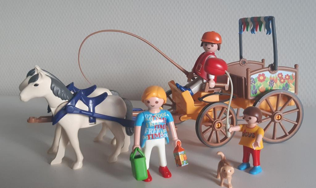 Playmobil 4186 Paardenkoets. (Set 418), Ophalen of Verzenden, Gebruikt, Complete set