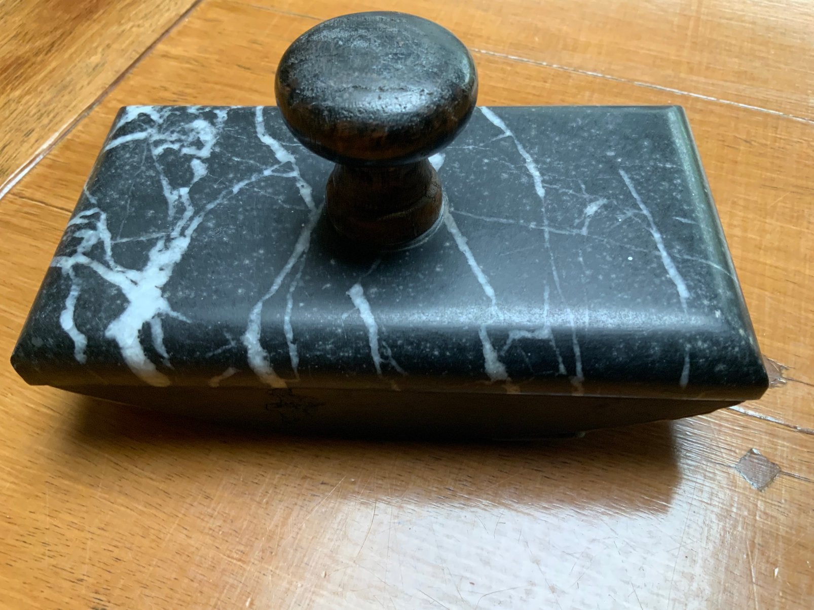 Inkt blotter marmer-hout, Ophalen of Verzenden