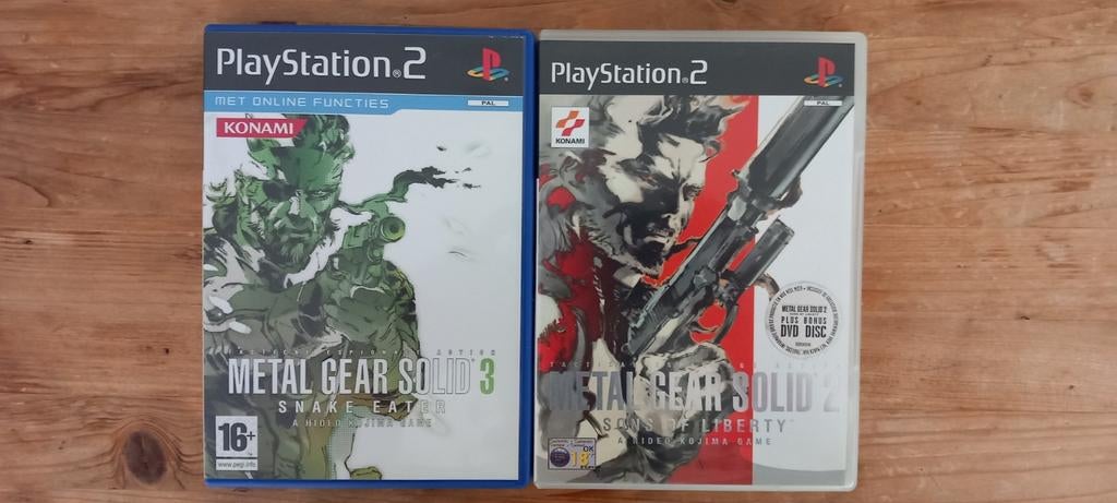Metal Gear Solid 2 & 3 PS2 - Klassieke Actie Games, Spelcomputers en Games, Ophalen of Verzenden