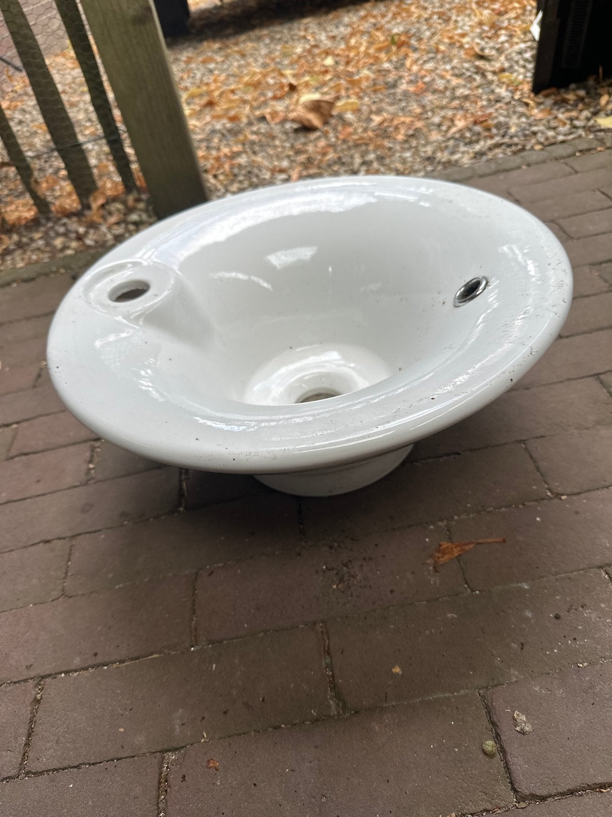 Witte waskom - Gebruikt, Ophalen, Gebruikt, Wastafel