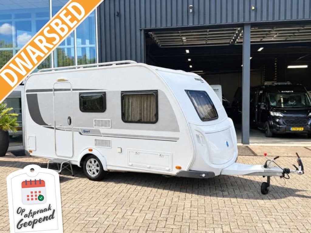 Nieuwstaat Knaus Sport 420 QD Dwars bed,V.tent,Alko Mover, Overige typen, Bedrijf, Tot en met 3, Knaus