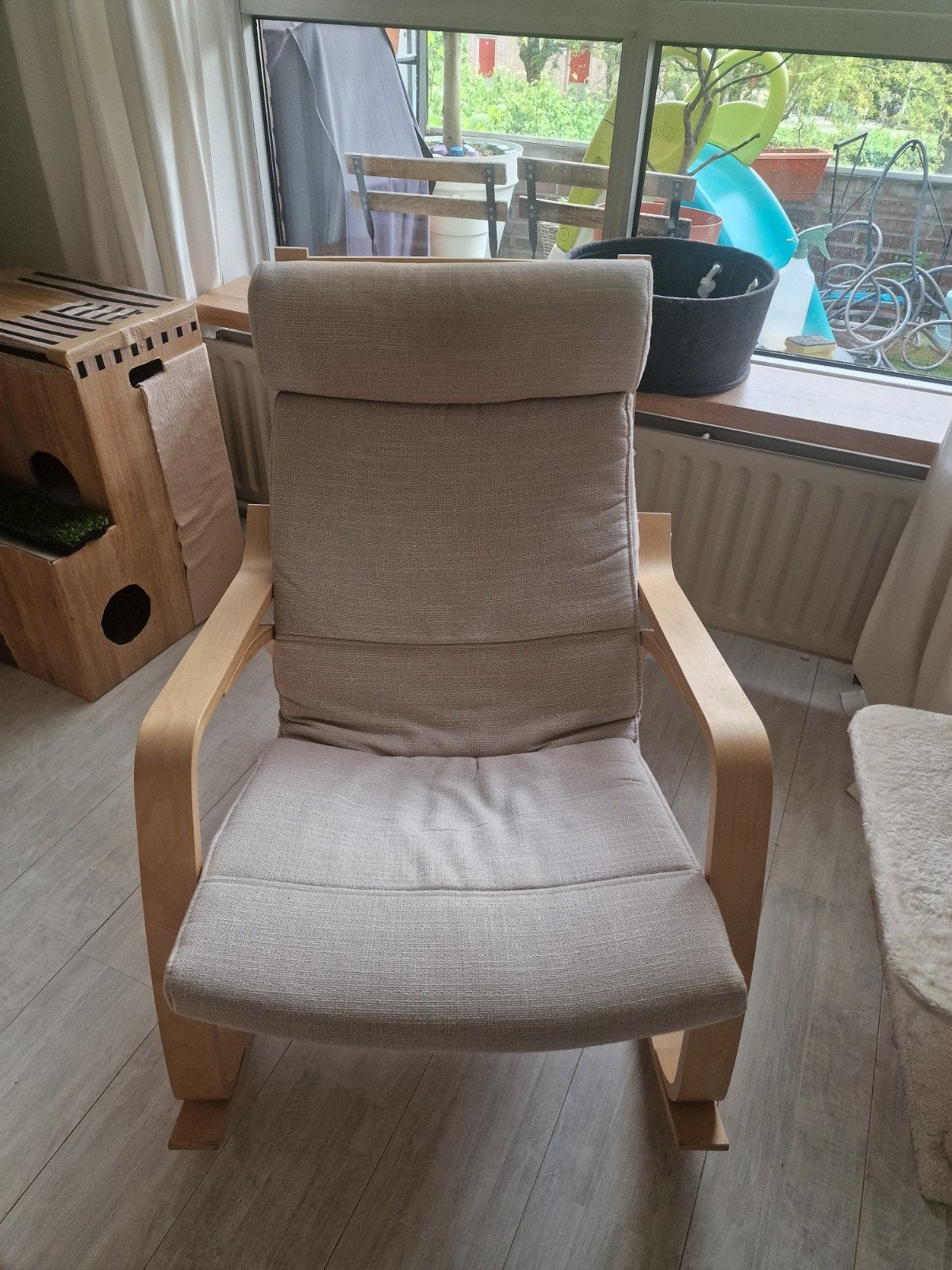Comfortabele Schommelstoel van Ikea - POÄNG, Ophalen, Hout, Gebruikt, Overige kleuren