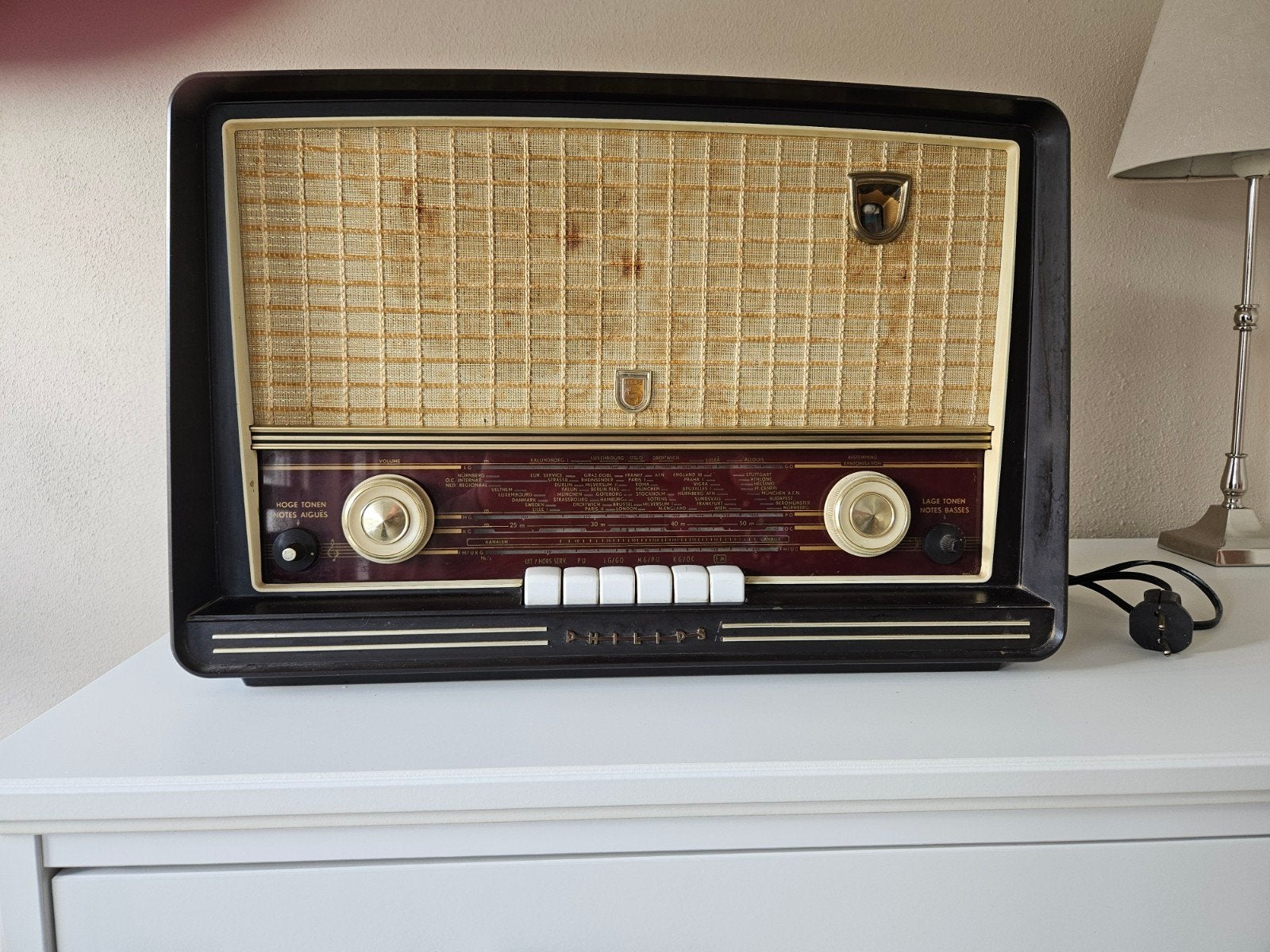 vintage Philips radio, Ophalen, Gebruikt