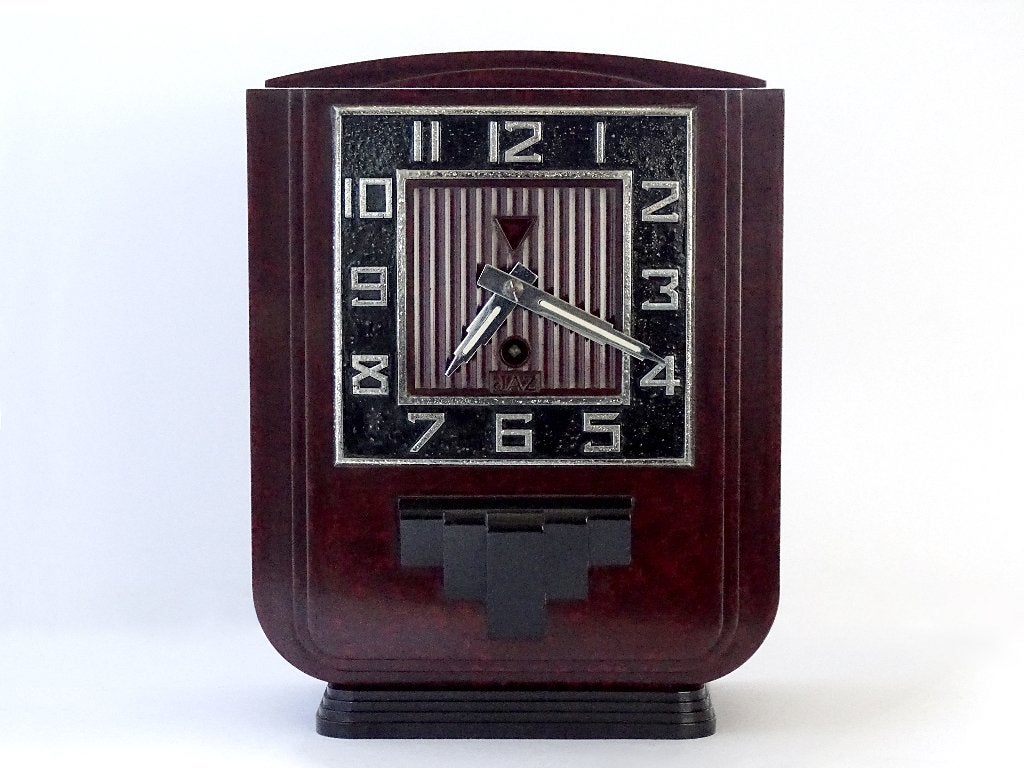 Prachtige grote Bakeliet Art Deco Jaz Klok, Verzenden