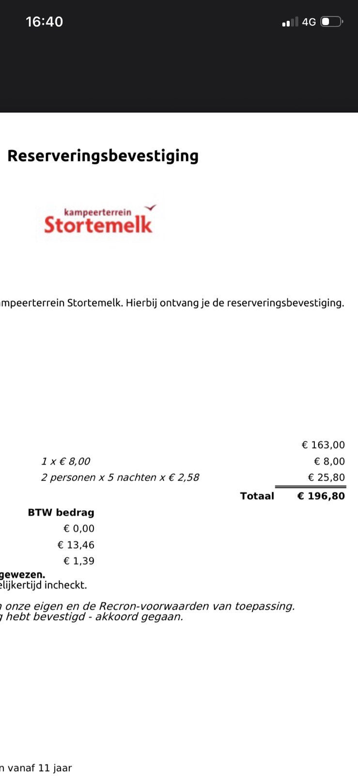 Stortemelk campeerplek (2 pers) ITGWO, Twee personen
