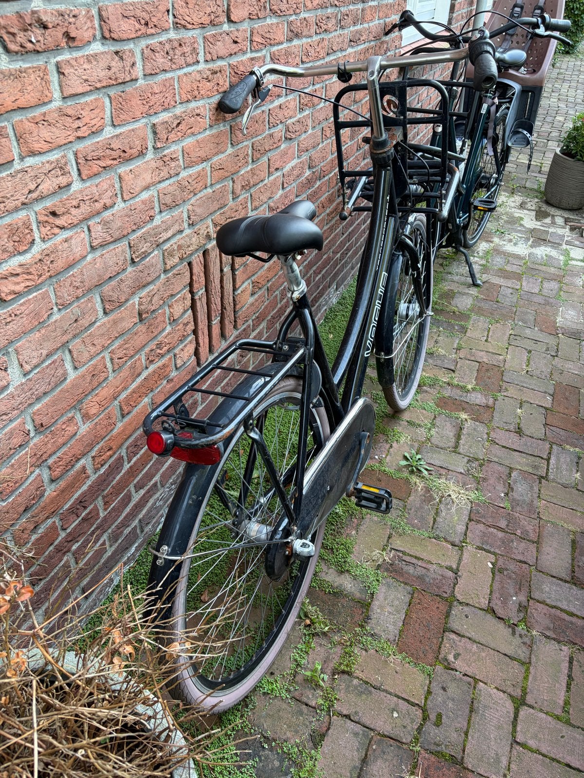 Vogue transportfiets met versnellingen en voordrager, Terugtraprem, Gebruikt, Versnellingen, 56 cm of meer