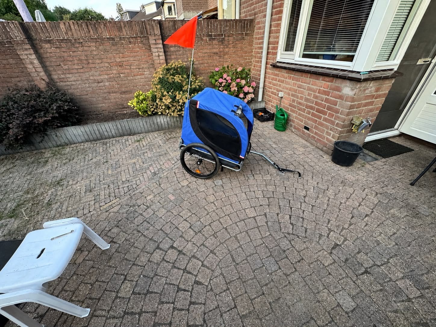 Hondenfietskar - Blauw - tot 30 kg, Fietsen en Brommers, Fietsaccessoires | Aanhangers en Karren, Hondenkar, Ophalen