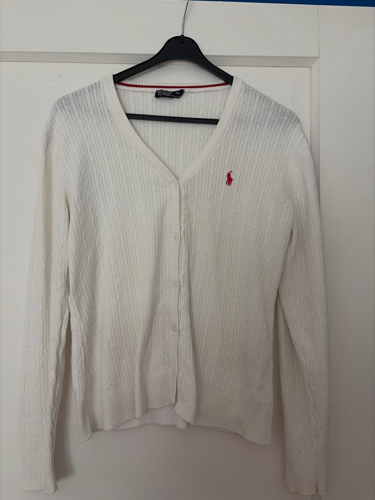Polo by Ralph Lauren wit vestje, maat XL, Verzenden, Gedragen, Maat 42/44 (L), Wit