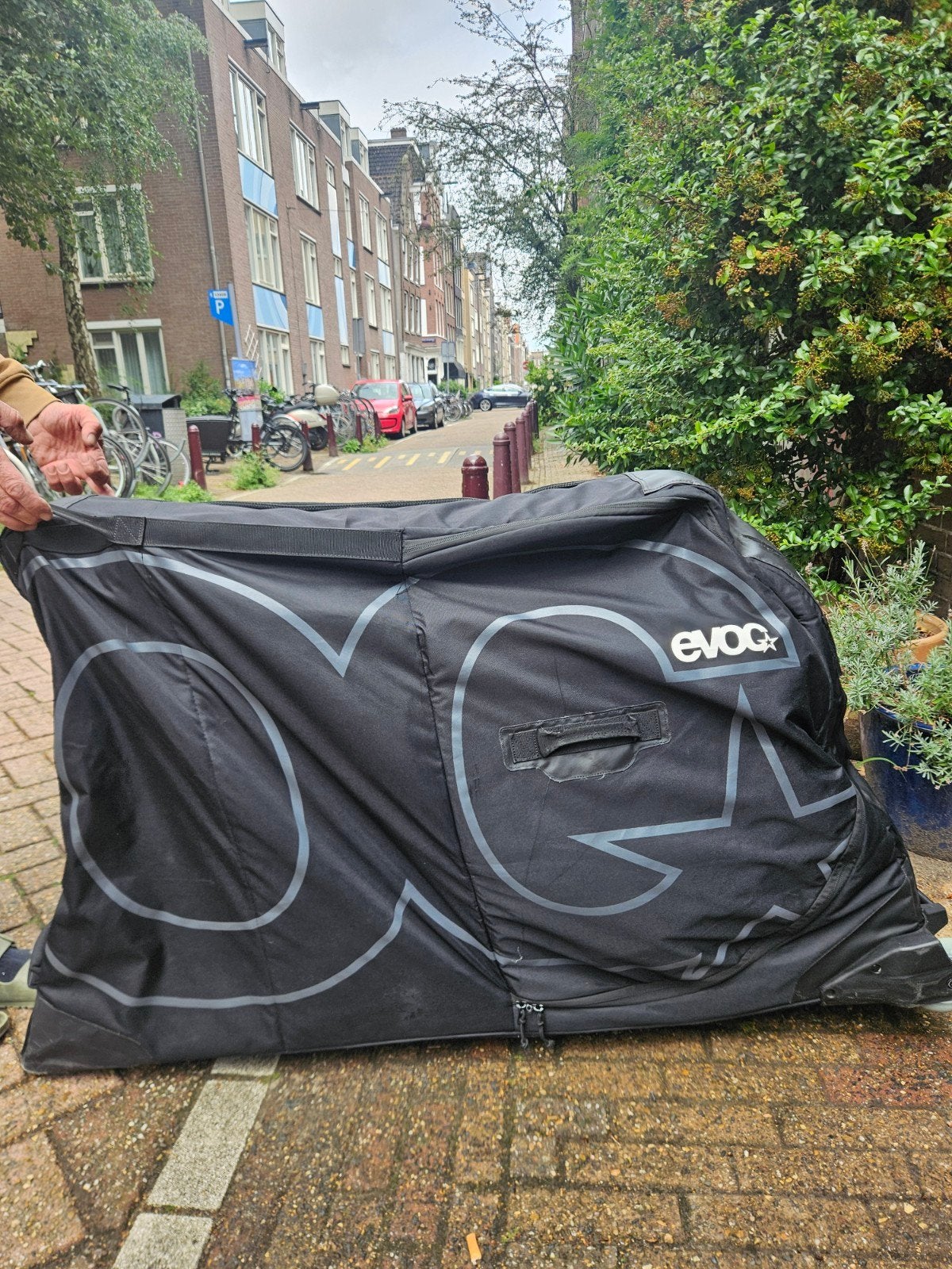 EVOC bike travel bag fiets tas fietskoffer, Ophalen of Verzenden, Gebruikt, Evoc