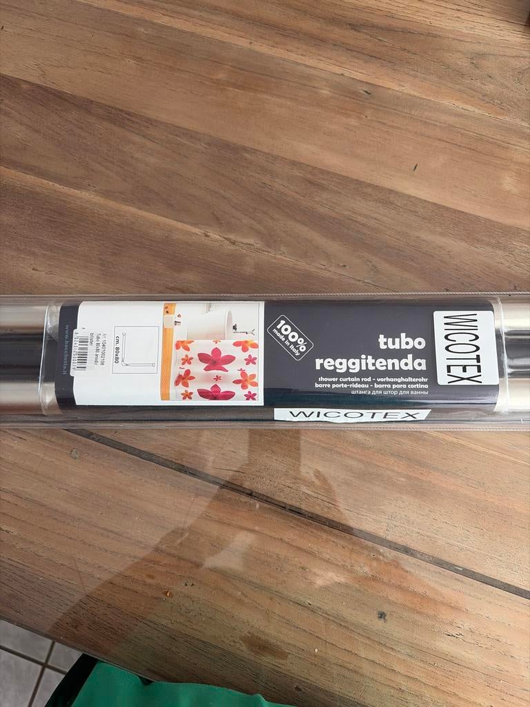 Wicotex Douchegordijnstang - Nieuw in verpakking, Ophalen of Verzenden, Nieuw, Grijs, Overige typen