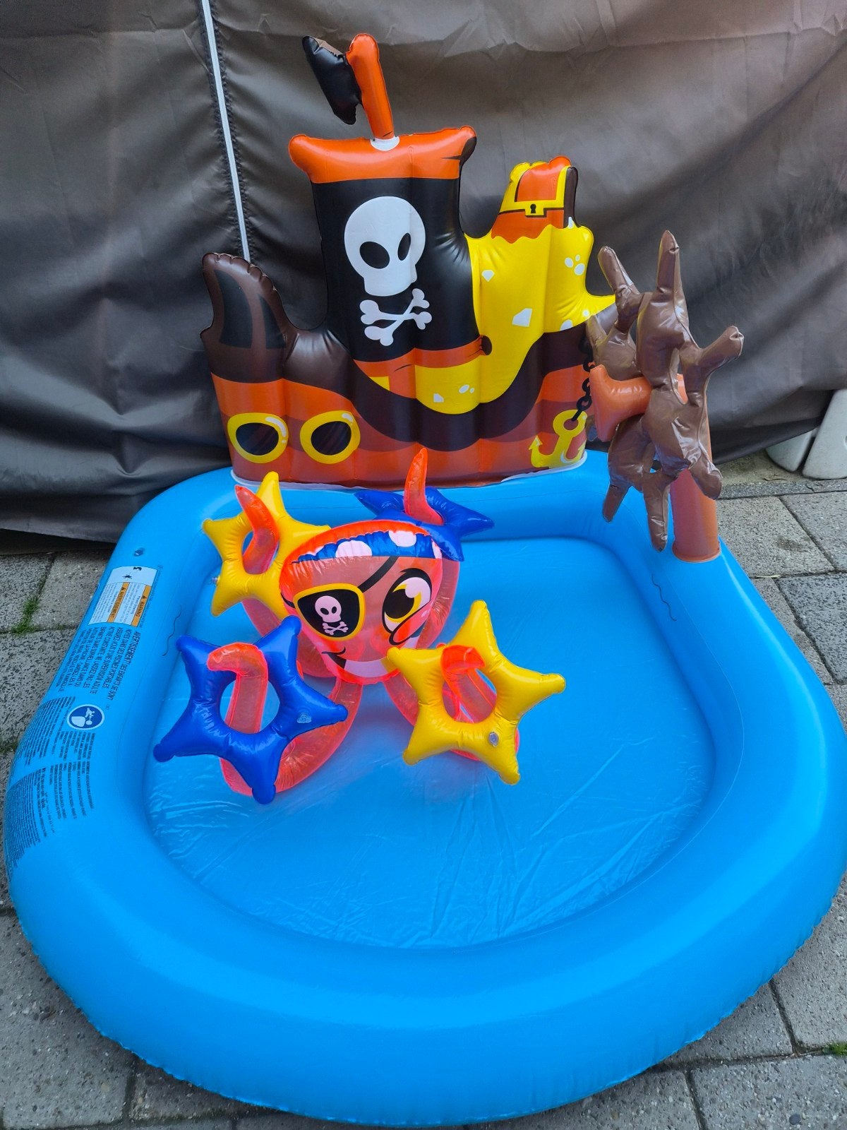 Bestway ruim Piraten zwembad met ringspel met doos!, Minder dan 80 cm, Opblaaszwembad, Ophalen of Verzenden, Minder dan 200 cm