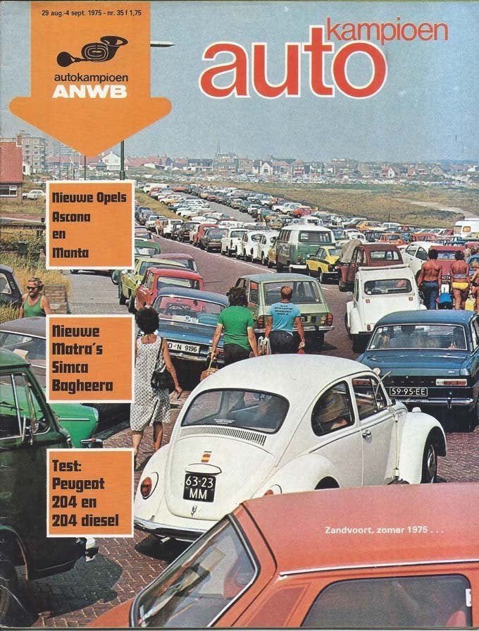 Autokampioen 35 1975 : Matra Bagheera - Peugeot 204 - Opel, Ophalen of Verzenden, Gelezen, Algemeen
