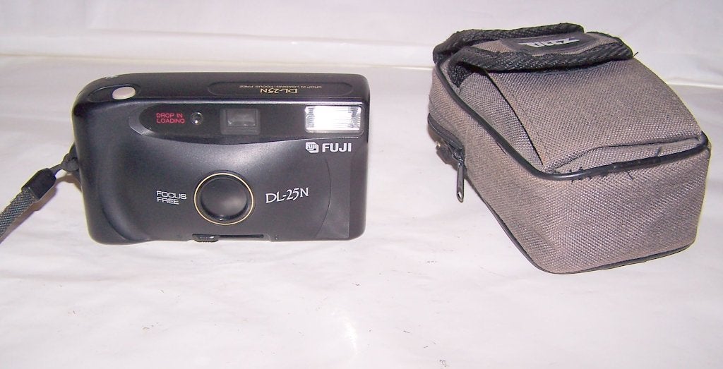Fuji DL25-N met tasje. In zeer goede werkende staat., Audio, Tv en Foto, Ophalen of Verzenden, Zo goed als nieuw, Compact, Fuji