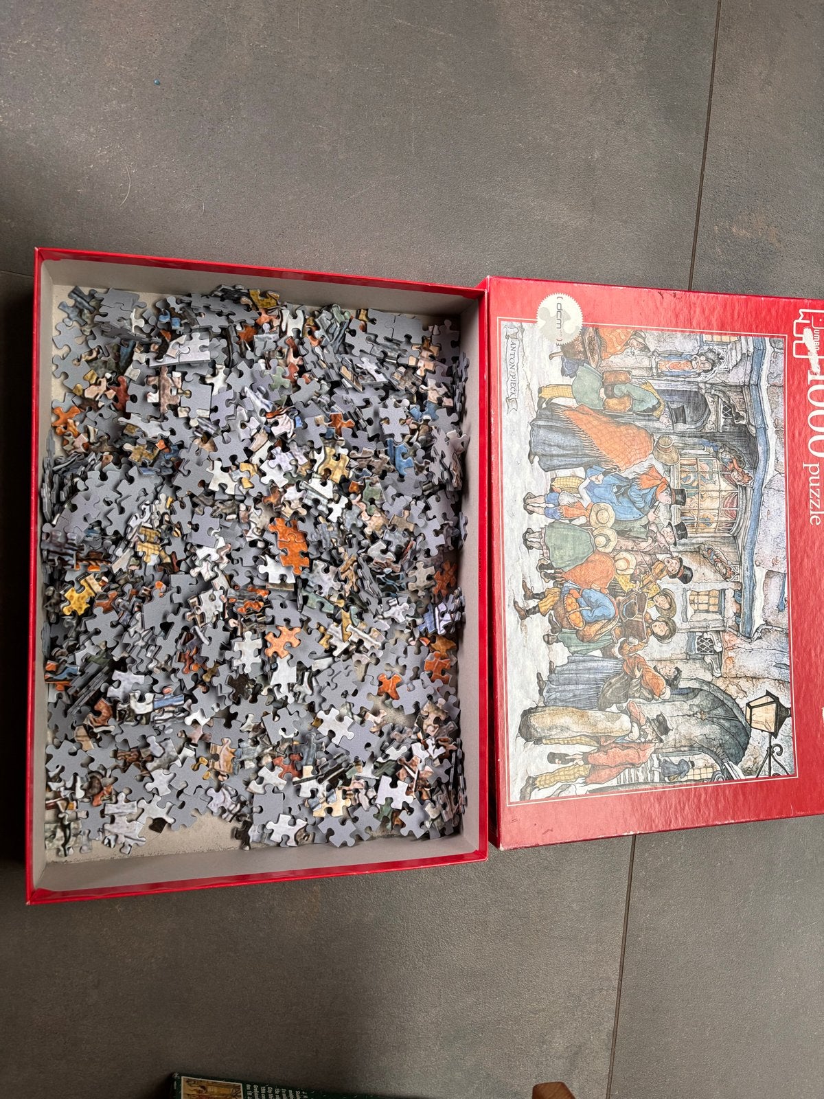 Jumbo Anton Pieck Legpuzzel - The Carol Singers (1000 stukje, Ophalen of Verzenden, 500 t/m 1500 stukjes, Zo goed als nieuw, Legpuzzel