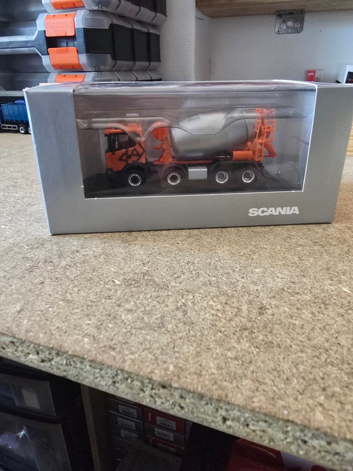 1547 scania xt betonmixer demo, Ophalen of Verzenden, Nieuw, Bus of Vrachtwagen, Herpa