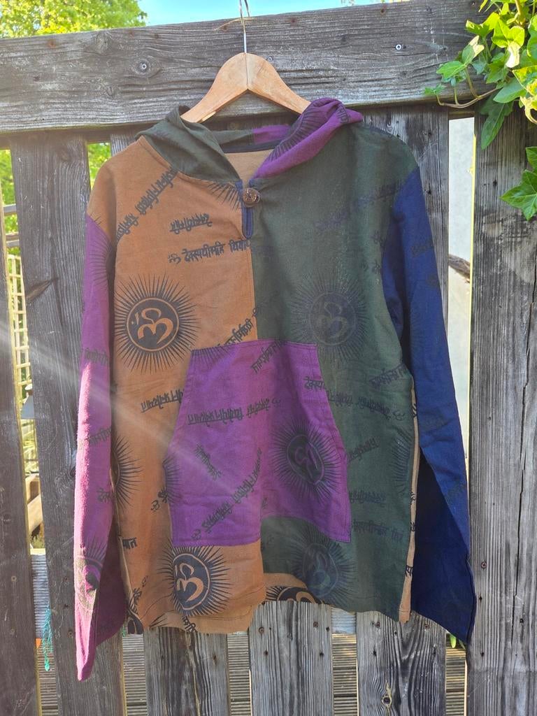 Nieuwe handgemaakte katoenen hoodie uit Thailand, Ophalen of Verzenden, Nieuw, Hippie