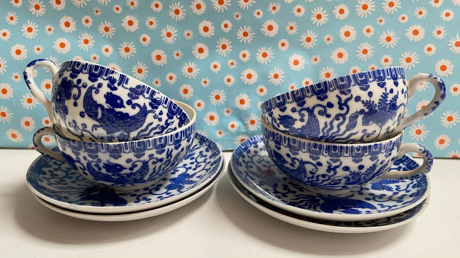Antieke Japanse Eierschaal Porseleinen Kop & Schotels, Antiek en Kunst, Ophalen of Verzenden